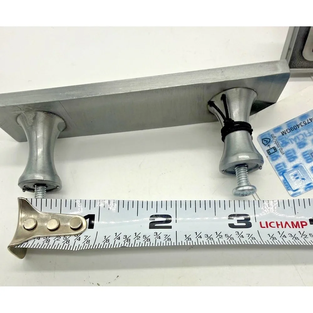 Chevrolet Drawer Pull Handles Silver‎ 5in Satin Zinc Cabinet Set of 4